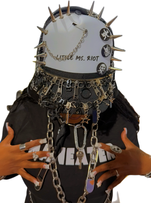 “LITTLE MS. RIOT” JUNK HAT| Punk Bold HAT